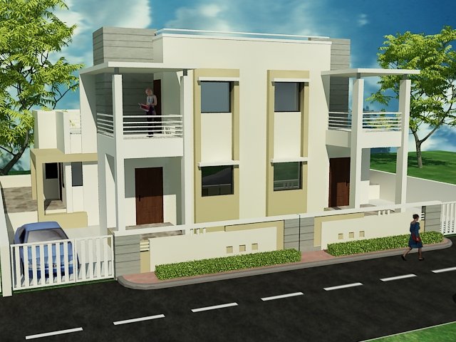 house 3D 模型 .c4d .max .obj .3ds .fbx .stl .blend 