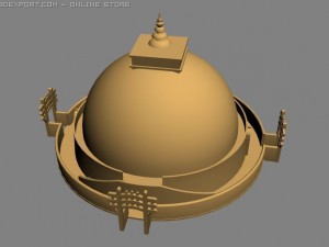 sanchi stupa 3D Model