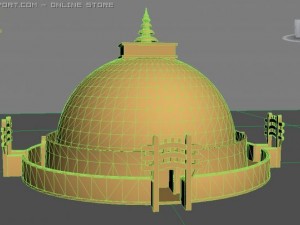 sanchi stupa 3D-Modell