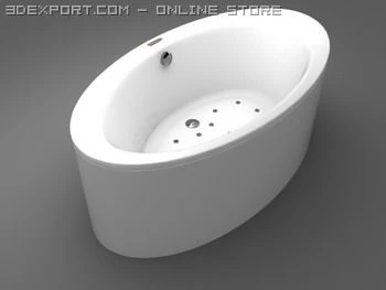 bath tub 3D Model .c4d .max .obj .3ds .fbx .stl .blend