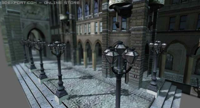 townhallvienna 3D Model .c4d .max .obj .3ds .fbx .stl .blend 