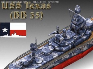 ww2 battleship texas uss bb 35 3D Model