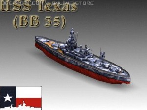 ww2 battleship texas uss bb 35 3D Model