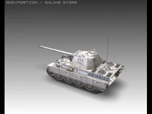 ww2 pz v panther sdkfz 171 ausf g 3D Model