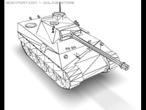 ww2 pz v panther sdkfz 171 ausf g 3D Model