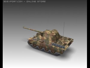 ww2 pz v panther sdkfz 171 ausf g 3D Model