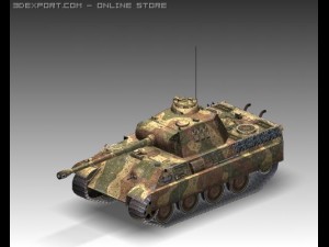 ww2 pz v panther sdkfz 171 ausf g 3D Model
