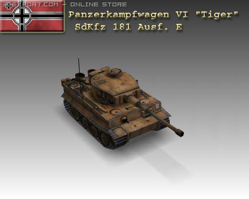 ww2 pz vi tiger sdkfz 181 ausf e 3D-Modell .c4d .max .obj .3ds .fbx .stl .blend 