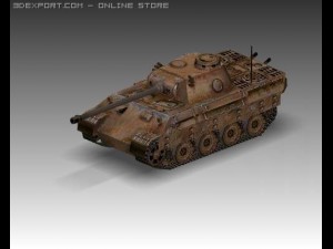 ww2 pz v panther sdkfz 171 ausf d 3D Model