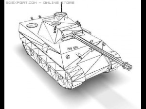 ww2 pz v panther sdkfz 171 ausf d 3D Model
