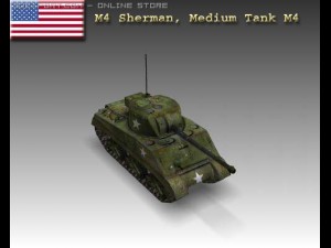 ww2 m4 sherman medium tank m4 3D Модель