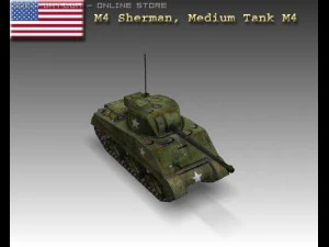 ww2 m4 tanque m&eacute;dio sherman m4 Modelo 3D