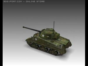 ww2 m4 sherman medium tank m4 3D Model