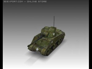 ww2 m4 sherman medium tank m4 3D Model