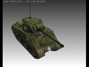 ww2 m4 sherman medium tank m4 3D Model