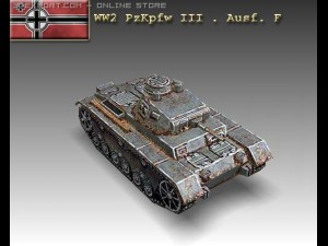 ww2 pzkpfw iii  ausf f 3D Модель