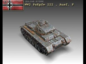 ww2 pzkpfw iii ausf f 3D Модель