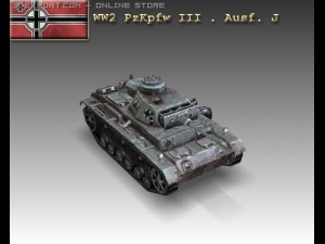 ww2 pzkpfw iii  ausf j 3D Модель