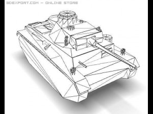 ww2 pzkpfw iii  ausf j Model 3D