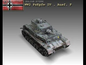 ww2 pzkpfw iv ausf f Modello 3D