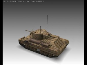 Ww2 churchill mk iii heavy infantry tank 3D Model