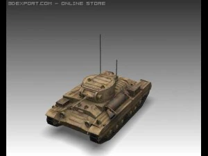 Ww2 churchill mk iii heavy infantry tank 3D Model