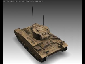 Ww2 churchill mk iii heavy infantry tank 3D Model