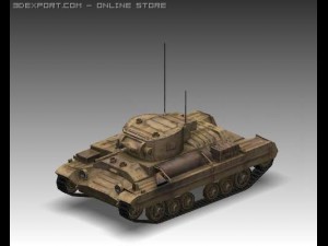Ww2 churchill mk iii heavy infantry tank 3D Model