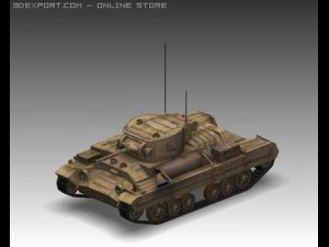 Ww2 churchill mk iii heavy infantry tank 3D Model