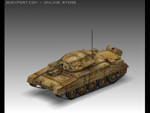 ww2 crusader mk ii british medium tank Modèle 3D