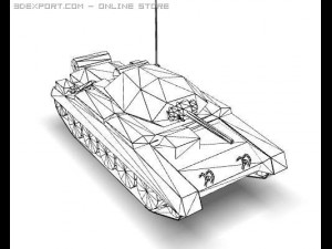 ww2 crusader mk ii british medium tank Modèle 3D