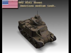 ww2 m3a1 grant american medium tank 3D Модель