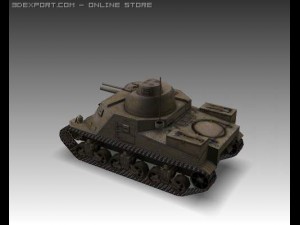 ww2 m3a1 grant american medium tank Modelo 3D