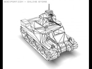 ww2 m3a1 grant american medium tank Modelo 3D