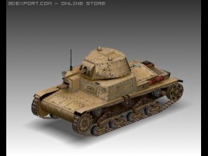ww2 m13 40 italian medium tank Modèle 3D
