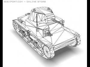 ww2 m13 40 italian medium tank Modèle 3D