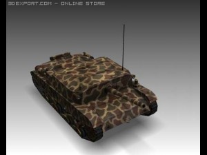 ww2 semovente 10525 italian tank destroyer Model 3D
