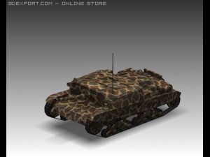 ww2 semovente 10525 italian tank destroyer Model 3D