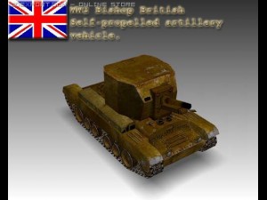 ww2 bishop british artillery vehicle Modelo 3D