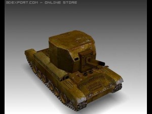 ww2 bishop british artillery vehicle 3D Model