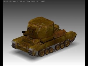 ww2 bishop british artillery vehicle 3D Model