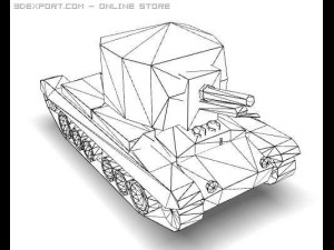 ww2 bishop british artillery vehicle 3D Model