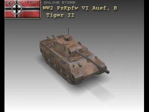 ww2 panzer vi ausf b tiger ii Modelo 3D