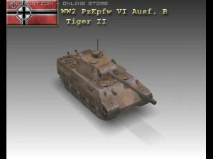 ww2 panzer vi ausf b tiger ii 3D Model