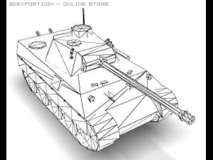 ww2 panzer vi ausf b tiger ii 3D मॉडल