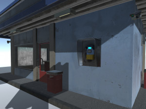 gas station Model 3D