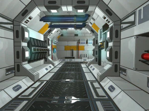 scifi corridor set 3D Model