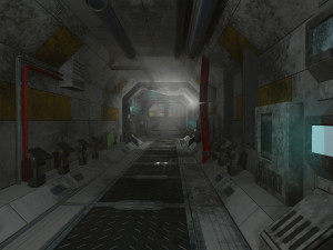 scifi corridor set Model 3D