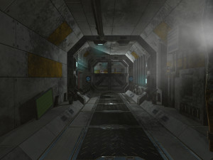 scifi corridor set Model 3D
