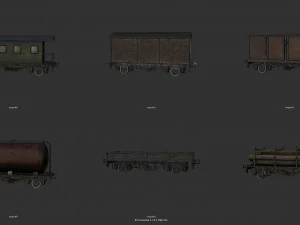 train construction kit 3D Model